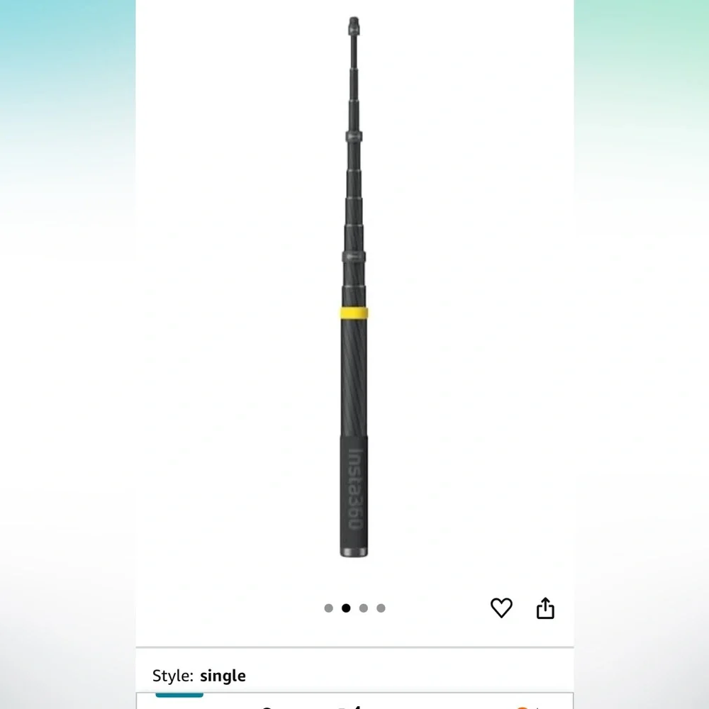 Insta360 Black Selfie Stick - Picture 2 of 6